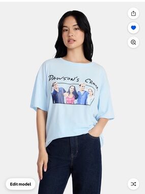 Dawson's Creek Photo Graphic Tee in Light Blue